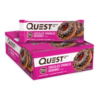 Quest Protein Bar, Chocolate Sprinkled Doughnut, 20g Protein, 12Ct