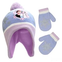 Disney Toddler Winter Hat, Kids Gloves or Mittens, Frozen Elsa and Anna Baby Beanie for Girl Ages 2-4