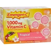 Emergen-C 1000 mg Vitamin C Fizzy Drink Mix, Tropical 30 ea