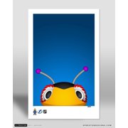 Thunderbug Tampa Bay Lightning Minimalist Mascot - Art Poster Print