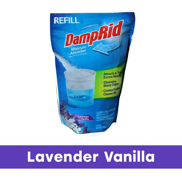 DampRid Moisture Absorber Refill Bag, 42 oz., Lavender Vanilla