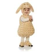 Bunny Girls Toddler Brown Belly Baby Plush Fluffy Animal Costume-L