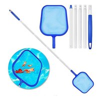Black Friday Clearance!!!Swimming pool cleaning supplies / professional thickened swimming pool leaf rake FINE mesh frame NET / swimming pool disinfection leaf skim NET, blue