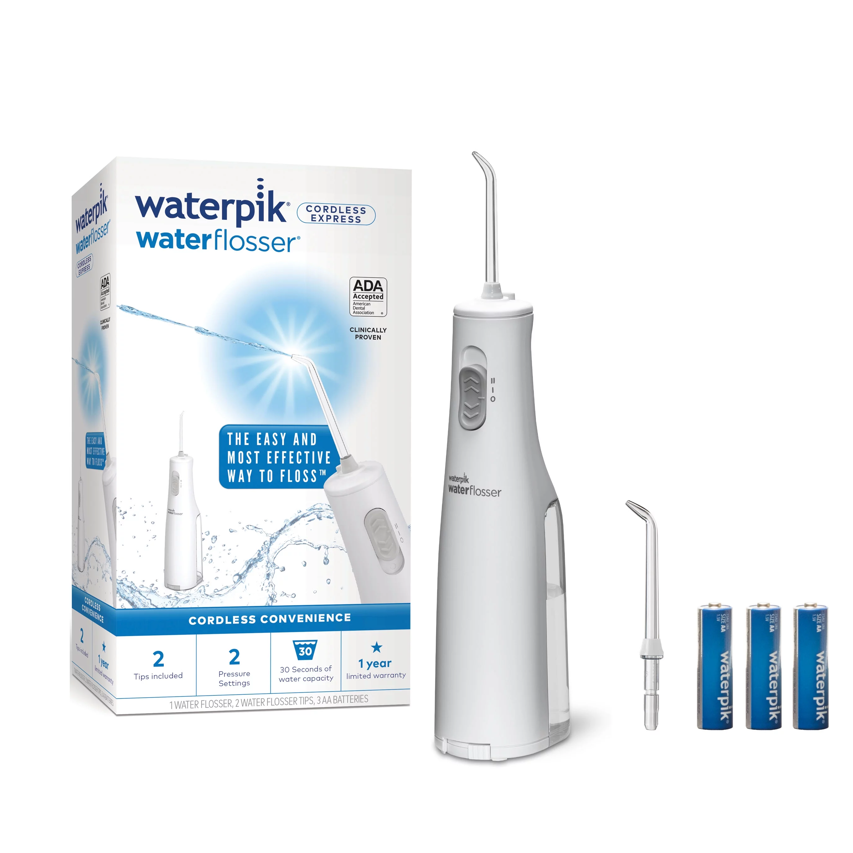 Waterpik Cordless Express Portable Water Flosser Oral Irrigator