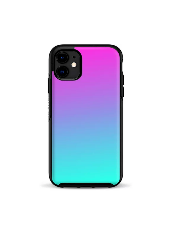 Skin for OtterBox Symmetry Case for iPhone 11 Skins Decal Vinyl Wrap Stickers Cover - hombre pink purple teal gradient