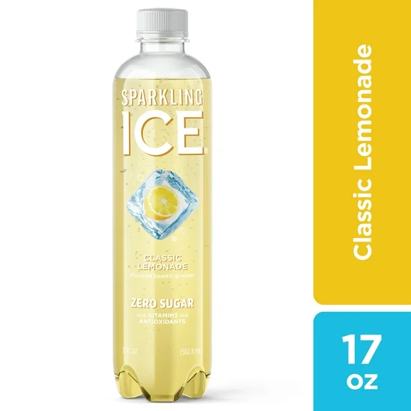 Sparkling Ice Naturally Flavored Sparkling Water, Classic Lemonade 17 Fl Oz