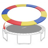 12FT Trampoline Replacement Safety Pad Bounce Frame-Multicolor