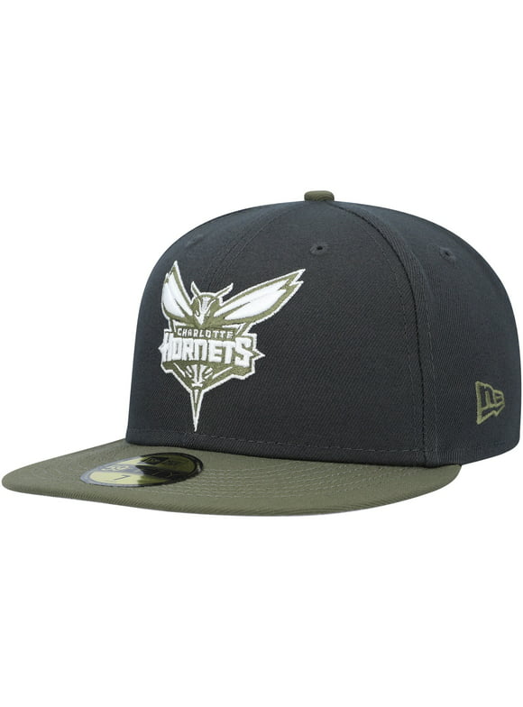 Men's New Era  Charcoal/Olive Charlotte Hornets Two-Tone 59FIFTY Fitted Hat