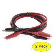 Unique Bargains Multimeter Electrical Insulated Boot Alligator Clip Test Leads Cable 1. 2pcs