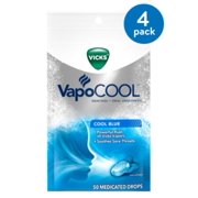 (4 Pack) Vicks VapoCOOL Medicated Drops, 50 Count