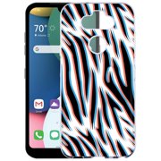 TalkingCase Clear TPU Phone Case LG K31,Phoenix 5/Fortune 3/Risio 4/Aristo 5, 3D Zebra Pattern Print, Light, Flexible, Soft Touch