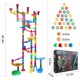 image 5 of Marble Run Sets for Kids - 142 Complete Pieces Marble Tracks Marble Maze Game STEM Building Toy for 4 5 6 + Year Old Boys Girls(113 Pieces + 25 Glass Marbles + 4 Led Lighted Marbles)