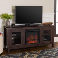 Walker Edison Fireplace TV Stand for TVs up to 64", Espresso
