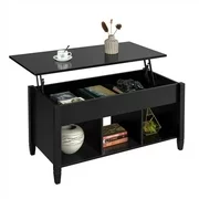 New Lift Top Coffee Table Modern Furniture Hidden Compartment And Lift Tabletop Black