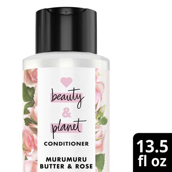 Love Beauty and Planet Color Care Conditioner, Murumuru Butter & Rose Silicone-Free, 13.5 oz