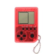 Mini Classic Game Machine Children's Handheld Retro Nostalgic Mini Game Console With Keychain Tetris Video Game Red