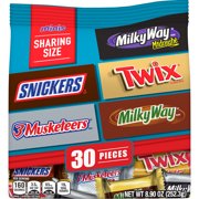 SNICKERS, TWIX & More Minis Size Assorted Chocolate Candy Bars - 8.9oz