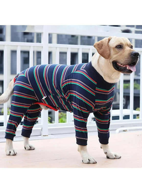 Four Feet Dog Colthes Physiological Suit Lightweight Pajamas Pure Dog Jumpsuits 4 Legs Dog Onesies T-Shirt PJS Puppy Pet Costume For Large Medium Dogs