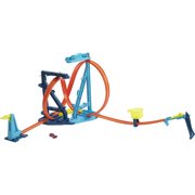 Hot Wheels Track Builder Unlimited Infinity Loop Kit With Adjustable Set-Ups & Jump Vehicle Playset (24 Pieces)