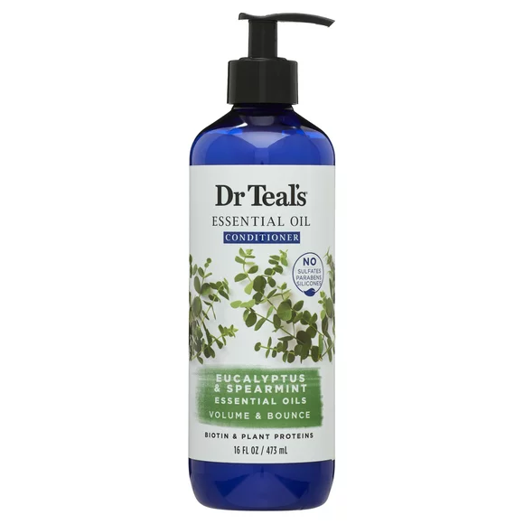 Dr Teal's Essential Oil Volumizing Daily Conditioner with Eucalyptus & Spearmint, 16 fl oz