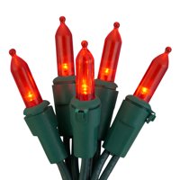 Holiday Time Red LED Mini Christmas Lights, 86', 100 Count, 4 Pack