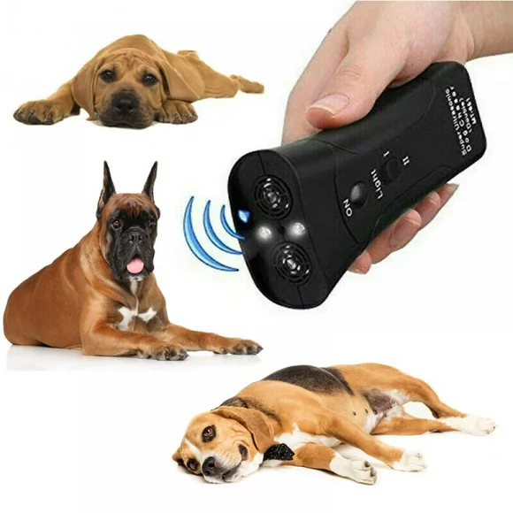 Pet Anti Dog Barking Pet Trainer Light Gentle Chase Training Double Head ,Anti-Barking Device,LED Indicate(Indoor and Outdoor)