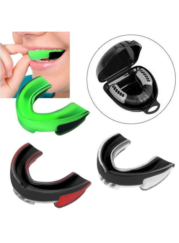 SPRING PARK Professional Mouthguards for Boxing, Football, Wrestling, Lacrosse, and Other Sports, Fits Adults and Youth , Mouth Guard Storage Case Included