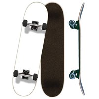 Yocaher Blank 7.75" Complete Skateboard - Painted White