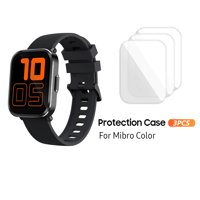 Moobody Protective Film 3PCS for Mibro Color XPAW002 Smartwatch Full Cover Protection Touch Sensitive/Wear Resistant/Durable Effective Mibro Color Protection Case