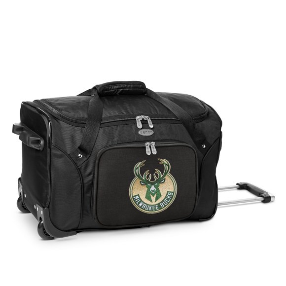 MOJO Black Milwaukee Bucks 22" 2-Wheeled Duffel Bag