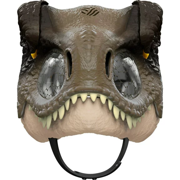 ​Jurassic World Dominion Tyrannosaurus Rex Chomp N Roar Mask, Costume Dinosaur Toy with Multi-Level Motion and Roar Sounds ​