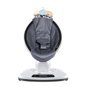 4moms MamaRoo4, 5 Unique Motions, Bluetooth Enabled Baby Swing, Dark Grey Cool Mesh