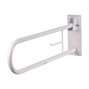 HealthSmart Fold Away Grab Bar Handrail Shower Safety Rail, White