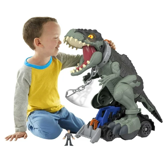 Imaginext Jurassic World Dominion Mega Stomp & Rumble Giga Dinosaur Action Figure, Lights  & Sound