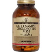 Solgar Extra Strength Glucosamine Chondroitin MSM with Ester-C Tablets, 180 Ct