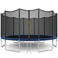 Gymax 16' Trampoline Combo Bounce Jump Safety Enclosure Net