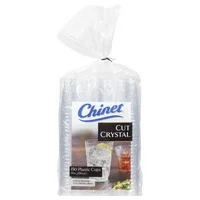 Chinet Cut Crystal Plastic Cup, Clear, 10 oz, 150-count