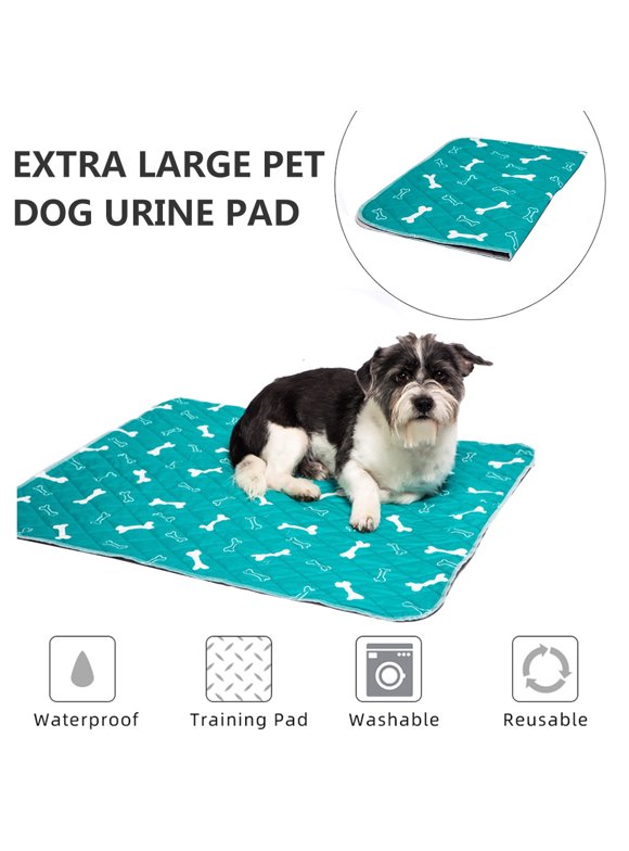 Dog Pee Pad Dog Diaper Pet Training Pad Cat Waterproof Pad Washable Urine Pad Bone Print Mattress