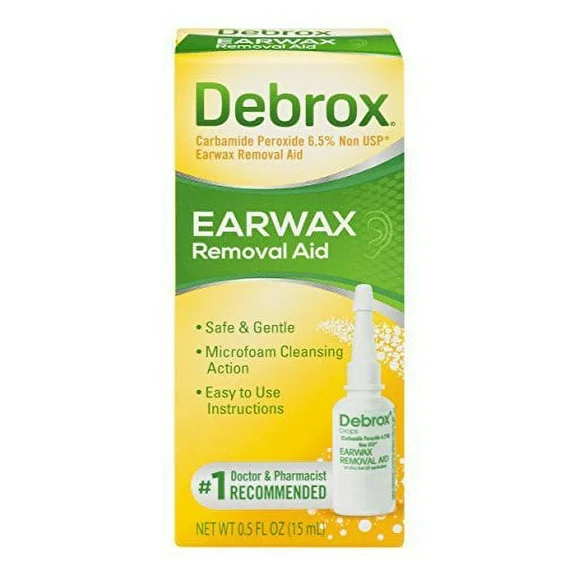 Debrox Drops Earwax Removal Aid drops,1/2 FL OZ (Pack of 16)