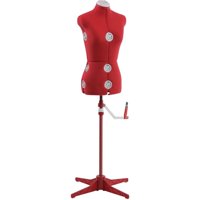 SINGER Adjustable Dress Form Mannequin Small/Medium, Red