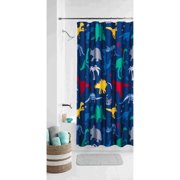 Blue Dino Roam Shower Curtain, 70" x 72", Your Zone