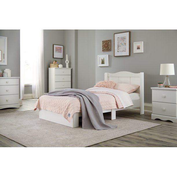 Sauder Storybook Platform Bed With, Mainstays Mates Storage Bed With Bookcase Headboard Twin Cinnamon