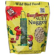 C&S Products Sunflower Suet Nuggets, No melt - No waste, 27 oz Resealable Bag, Wild Bird Food