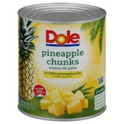 Dole Canned Pineapple Chunks in 100% Pineapple Juice, 106 Oz