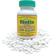 Biotin 500 tablets,10,000 mcg, for hair growth, skin, strong nails, biotin 10mg