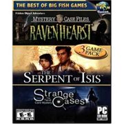 Ravenhearst, The Serpent of Isis & Strange Cases Hidden Object Adventure (PC CD), 3 Pack