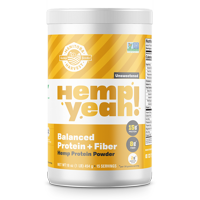 Manitoba Harvest Hemp Yeah! Balanced Protein + Fiber Powder, Unsweetened, 15g Protein, 1.0lb, 16.0oz