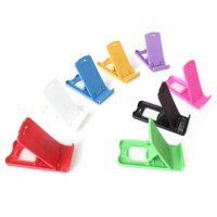 Besufy Mini Foldable Plastic Universal Mobile Phone Holder Desktop Table Stand Bracket Random Color