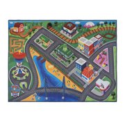Gertmenian & Sons Paw Patrol Kids Multicolor Car City Game 46" x 61" Area Rug