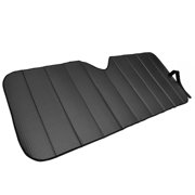 Motor Trend Front Windshield Sunshade for Car - Accordion Folding Auto Shade, Max Sun Block , 58x24 inch (Black)